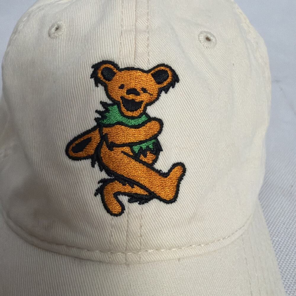 Grateful Dead Dancing Bear Hat Cap Strap Back One Size Mad Engine - Picture 2 of 6